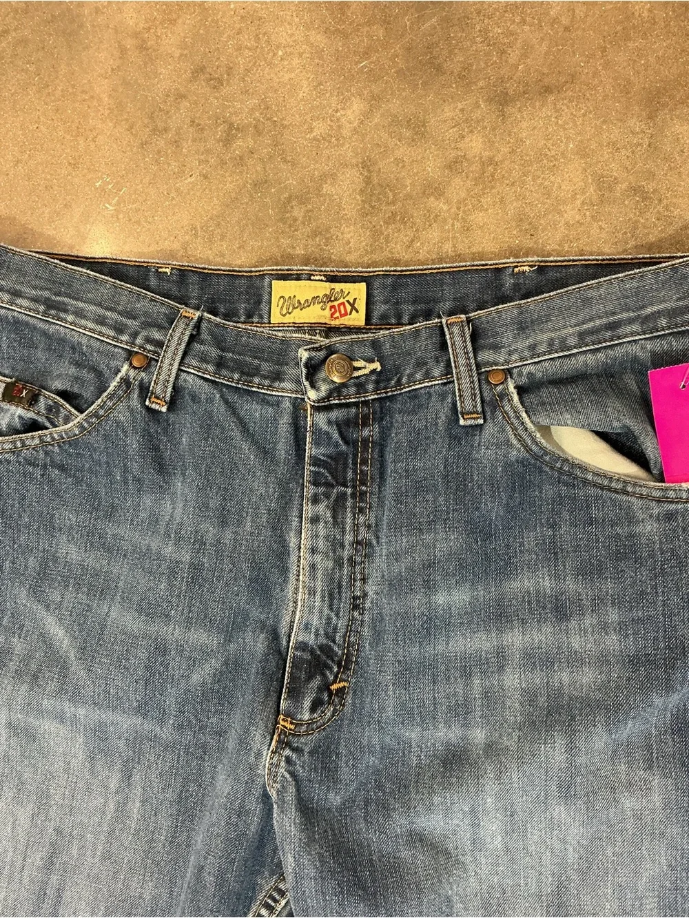 Wrangler 20X Men’s Original Relaxed Fit Jeans 36x34 Medium Wash Western Denim